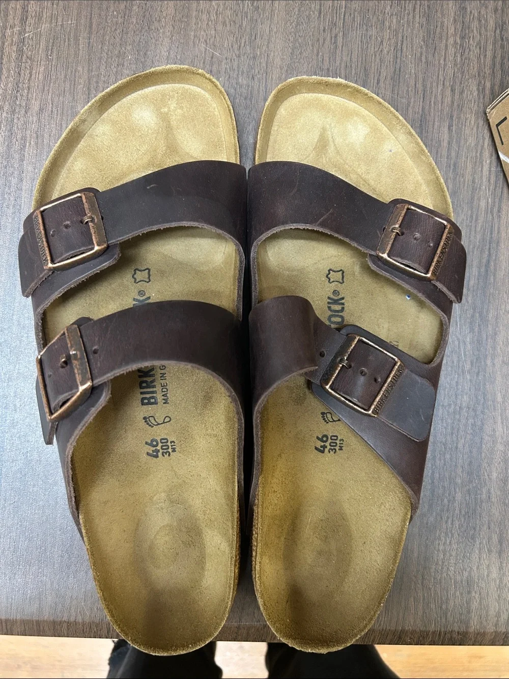 Birkenstock Men's Arizona Habana Oiled Leather Sandals